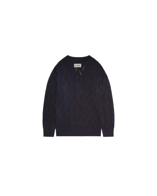 La Granni Blue Oversized Jumper for men