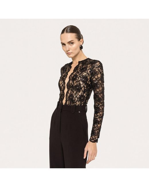 Nissa Black High-Waisted Pants