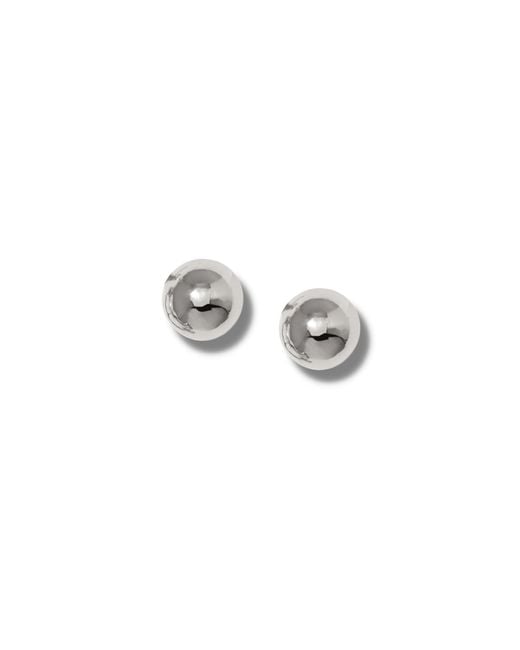 Jaredjamin White Orbita Stud Post Earrings
