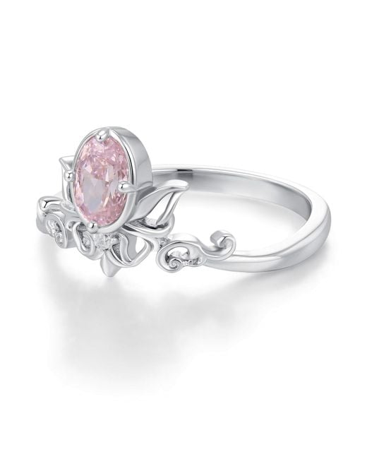 Azura Jewelry New York Metallic Sylphae Fairie Morganite Ring Vermeil