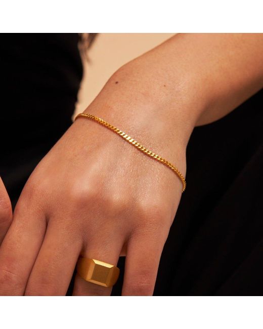 7879 Metallic Diamond Cut Curb Chain Bracelet