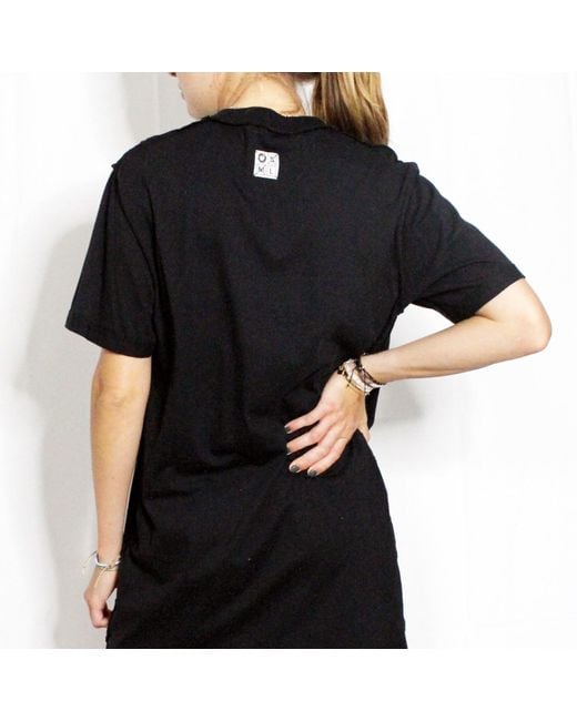 Boutique Kaotique Black Embroidered Bug Tee
