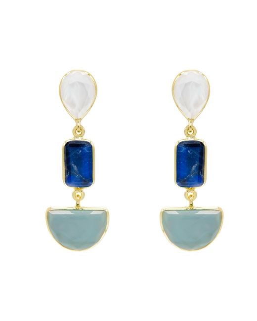 Marcia Moran Blue Napa Earrings