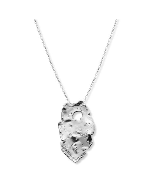 EVA REMENYI Metallic Talisman Full Moon Necklace