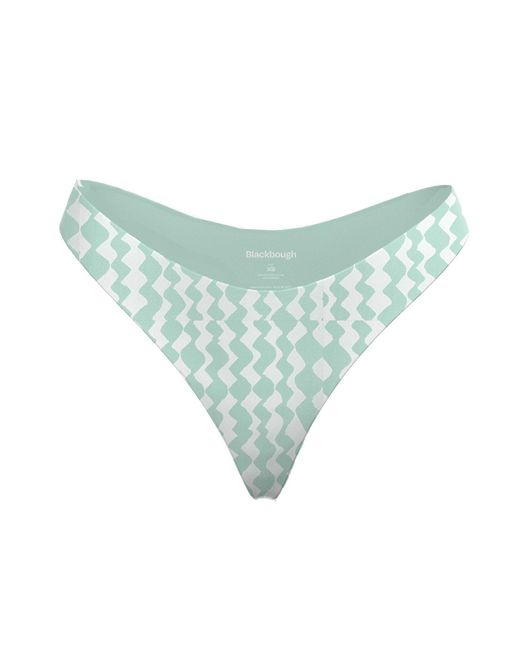 Blackbough Swim Green Elena Dainty Cheeky Bottoms Peppermint Jacquard