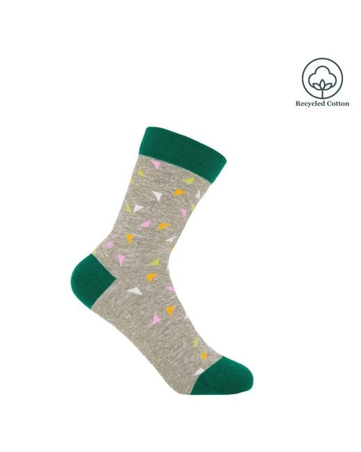 Peper Harow - Made in England Green Trilateral Socks –