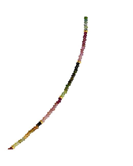 Bombyx House Metallic Tiny Tourmaline Ombre Bead Long Necklace