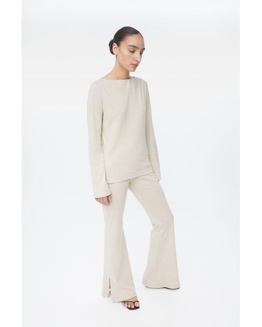 Dāl the Label Natural Neutrals Wool Blend Knit Sweater Oat
