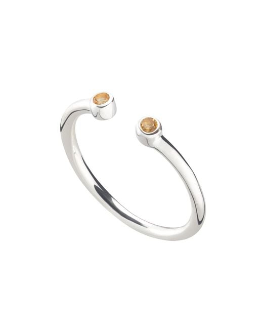 Lily Charmed Multicolor November Birthstone Open Style Ring