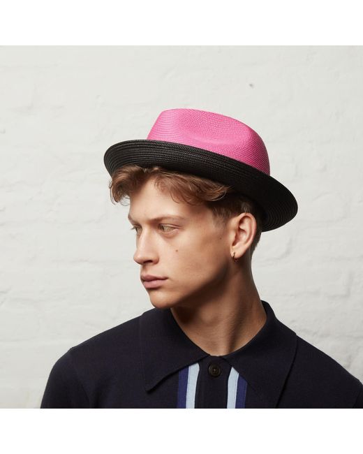 Dasmarca Hats Red Dasmarca Florence Fuchsia Summer Two Tone Crushable Hat for men