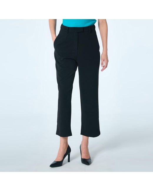 Smart and Joy Black Pleated Tapered Cigarette Pants