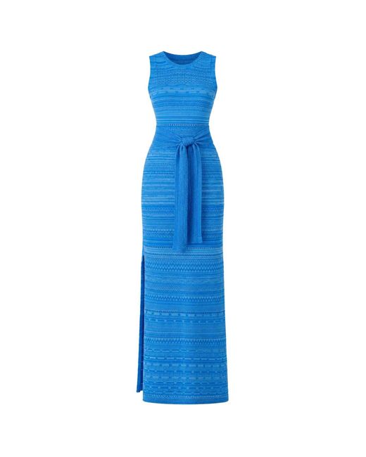 SACHA DRAKE Blue Marina Knit Dress