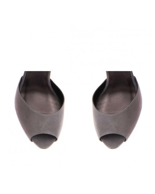The 5Th Element Gray Suede Platform Barbie Sandal