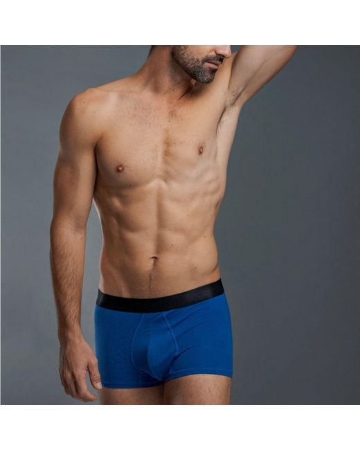 Zd - Zero Defects Blue Akiles Trunk – Breathable & Soft Soy Fiber for men
