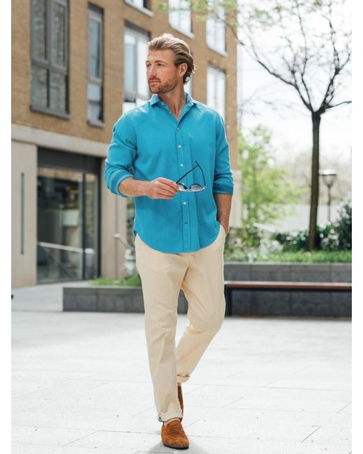Koy Clothing Blue Kabisa Kikoy Shirt for men