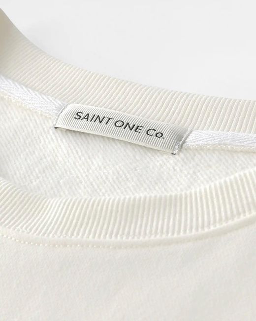 Saint One Co. White Neutrals Prima Octo Sweatshirt Vanilla for men