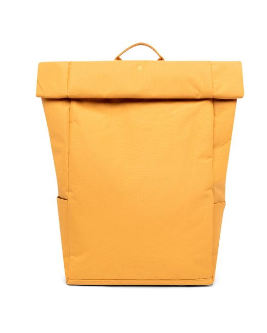 Lefrik Orange Roll Backpack Mustard