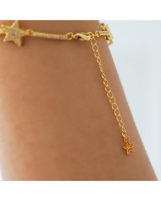 Luna Charles Metallic Etta Sparkling Star Bracelet