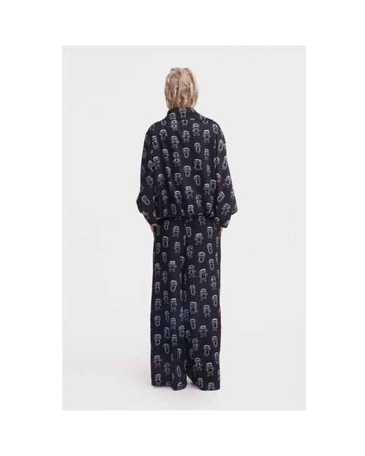 Julia Allert Black Art Print Bomber Jacket –