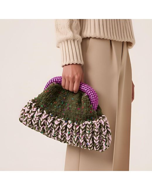 Sibylla Delphica Multicolor Olivia- Crochet Clutch