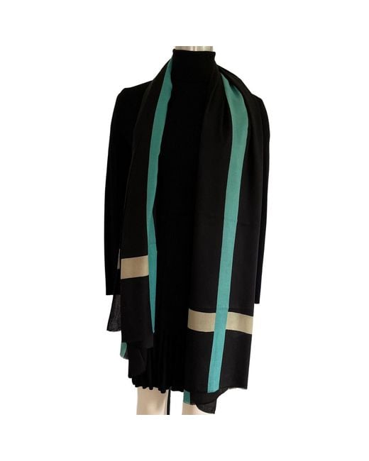 Heritagemoda Black Neutrals Classic Wool Silk Scarf