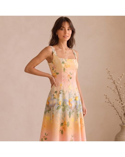 Yumi Kim Metallic Sienna Linen Dress