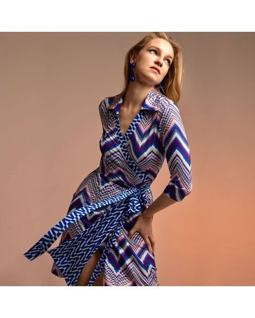 Beatrice von Tresckow Purple Pulse Wrap Dress