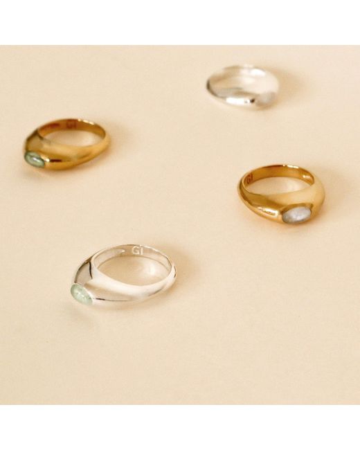 Gem Island Metallic Sage Ring