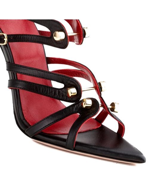 HARDOT Black Fuck Me Sandals