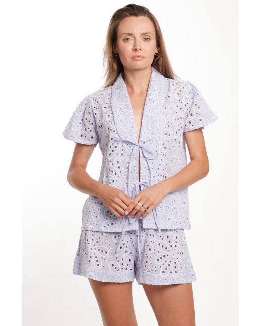 Bindu Purple Gala Top