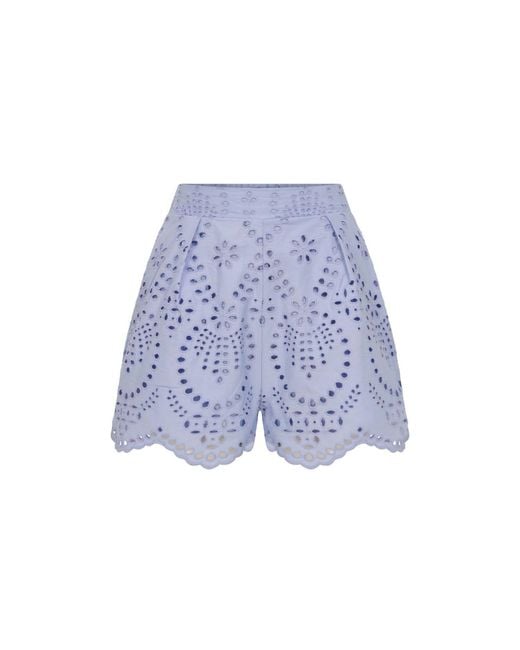 Thisisu Collection Blue Solstice Short -High Waist Broderie Short