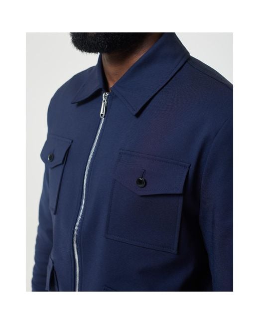 DAVID WEJ Blue Ashford Trucker Set for men