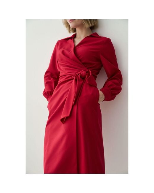 Marianna Déri Red Wrap Dress