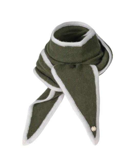 tirillm Green Soft Cashmere Neck Scarf