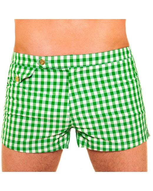 Pier Sicilia Green Ugo Checked for men