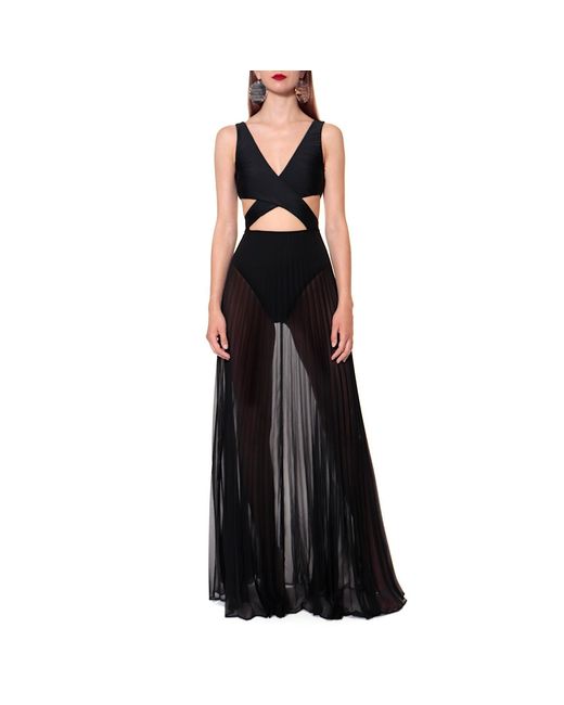 AGGI by HALEWSKI Black Margo Night Fall Skirt