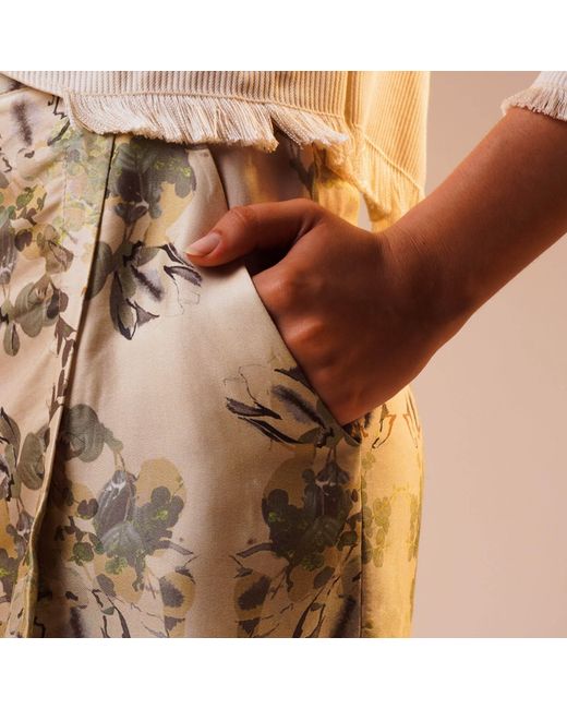 OUT OF SYNC Green Printed Shorts