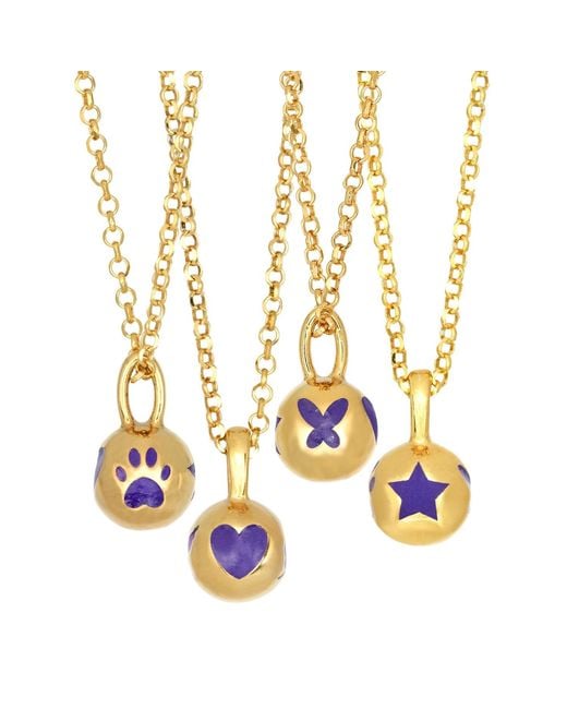 Myrto Katramadou Jewellery Metallic Melina Pendant-Plated -Paw, Heart, Butterfly, Star