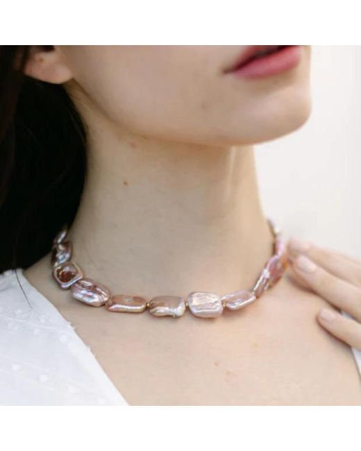 Adriana Pappas Designs White Peach Bellini Choker