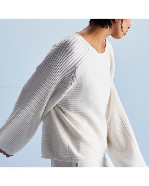 Dref White Limber Sweater