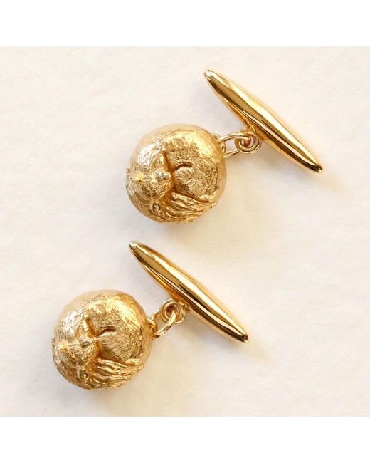 Lee Renee Brown Fox Cufflinks – Sleeping for men