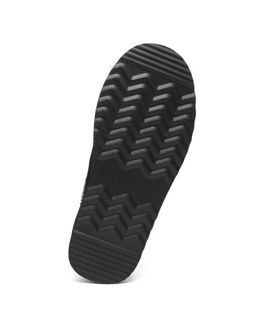 EverAu Australia Black Wonga Leather Slippers