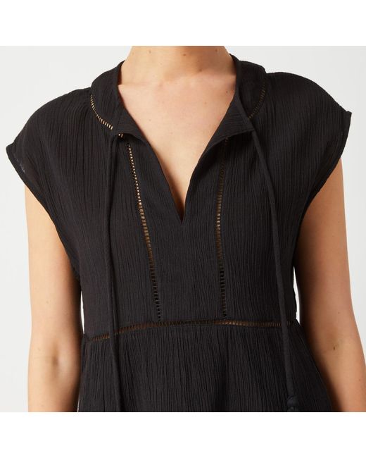 Change of Scenery Black Neutrals Gari Short Beach Dress