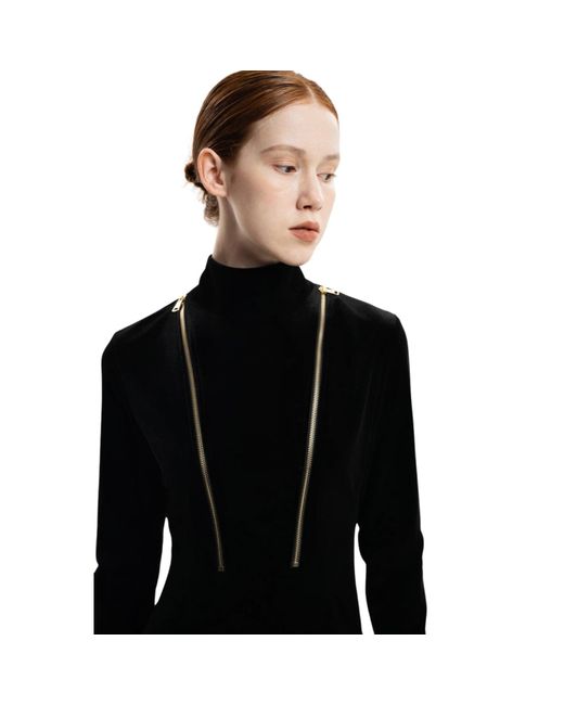 Iellele Blue Velvet Dress