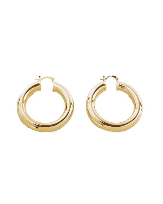 Lovard Metallic Large Hollow Hoops