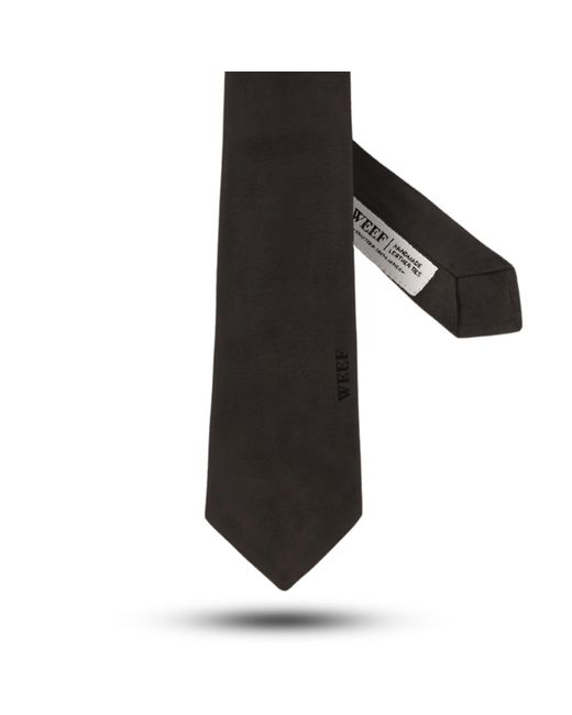 Ware Collective Black Weef Leather Tie for men
