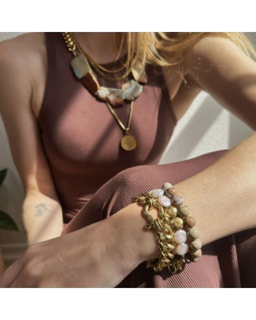 Rachel Nathan Green Neutrals Remix: Snakeskin Jasper Bracelet