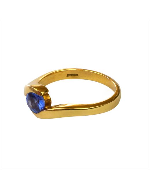 Simon Kemp Jewellers Blue Nine Carat Triple A Grade Tanzanite Fine Jewellery Ring