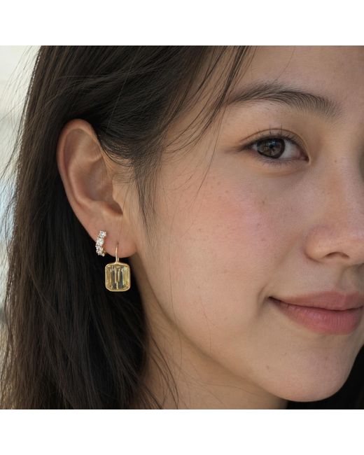Hye Jane Jewelry Metallic Small Gemma Lemon Quartz Earrings
