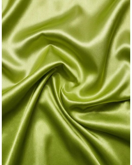 Hustle Green Acid Lemonade Satin-Shirt for men